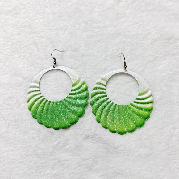 Jewelry - mermaid sparkly green earrings